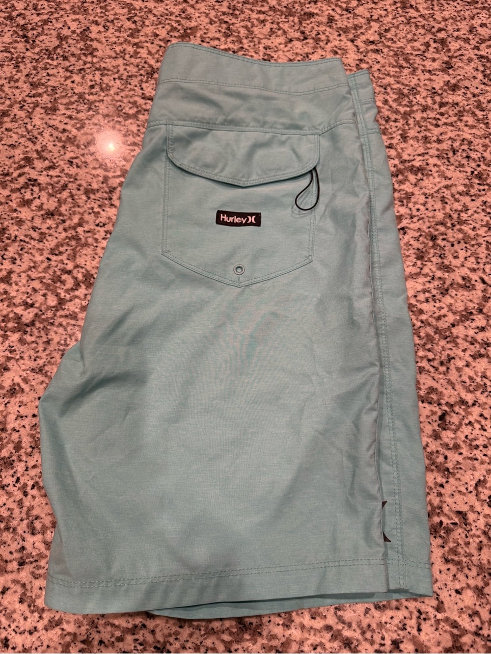 Hurley Aqua Swim Trunks with Charcoal Waistband